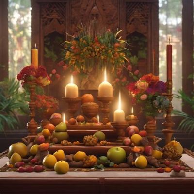  The Offering of Fruits - Una representación de la abundancia y la devoción ancestral